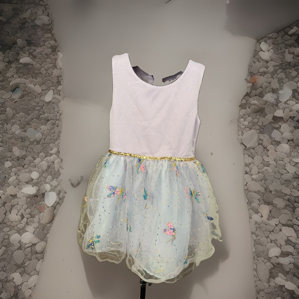 Zunies Girl's Dragonfly Tulle Dress Size 5